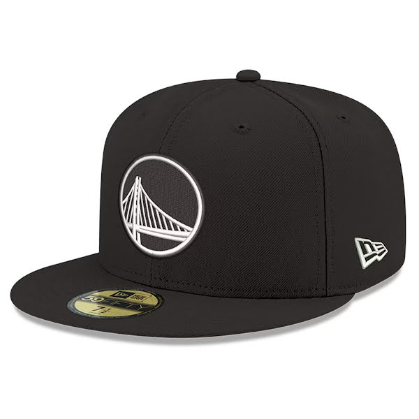 Golden State Warriors New Era 59FIFTY Fitted Hat - Black