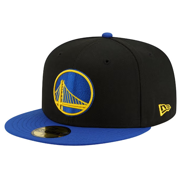 Golden State Warriors New Era 2-Tone 59FIFTY Fitted Hat - Black/Royal